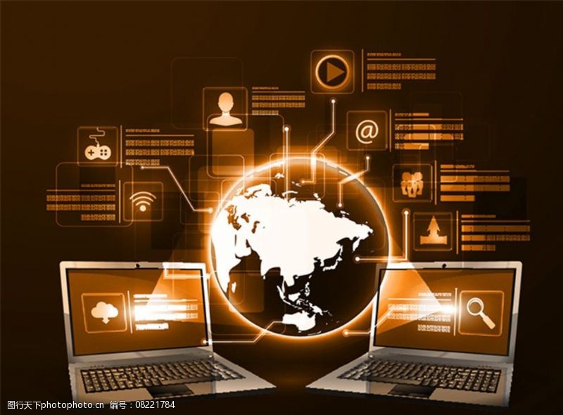 網絡科技背景設計圖片素材